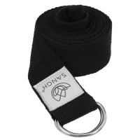 Ремень для йоги Sangh, 180х4 см, цвет чёрный Ремень для йоги Sangh, 180х4 см, цвет чёрный