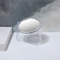 Зеркало настольное &laquo;Круг&raquo;, d зеркальной поверхности 10,8 см, цвет прозрачный