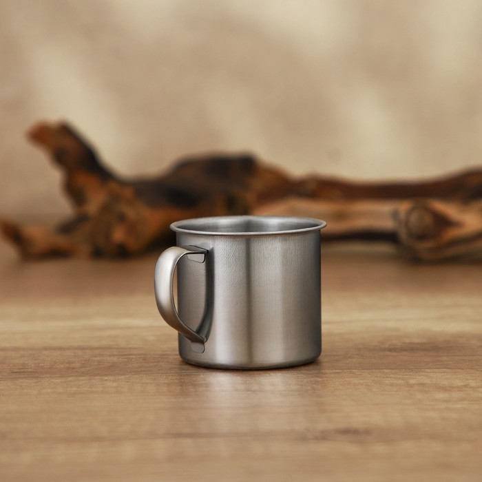 Кружка из нержавеющей стали &laquo;Мэйли&raquo;, 170 мл, d=7 см, цвет хромированный