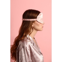 Маска для сна «ШЁЛК», 20 × 10,5 см, резинка одинарная, цвет розовый Маска для сна «ШЁЛК», 20 × 10,5 см, резинка одинарная, цвет розовый