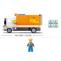 Конструктор Город &laquo;Мусоровоз с боковой загрузкой&raquo;, 326 деталей