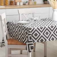 Клеёнка на стол на нетканой основе Доляна «Геометрия», ширина 140 см, рулон 20 м, цвет белый Клеёнка на стол на нетканой основе Доляна «Геометрия», ширина 140 см, рулон 20 м, цвет белый