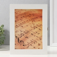 Ключница дерево 6 крючков "Ноты" 26х20,3х5,5 см Ключница дерево 6 крючков "Ноты" 26х20,3х5,5 см