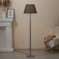 Торшер 16440/1BK Е27 40Вт черно-хромовый 38х38х157 см