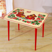 Стол &laquo;Хохлома&raquo;, холодная роспись, люкс