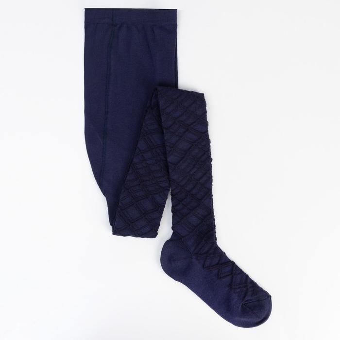Колготки детские ажурные, цвет тёмно-синий, рост 134-140 см Колготки детские ажурные, цвет тёмно-синий, рост 134-140 см