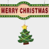 Декоративное украшение (подвеска) "Дед мороз с друзьями" 49,5х39,5 см Декоративное украшение (подвеска) "Дед мороз с друзьями" 49,5х39,5 см