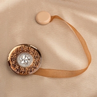 Подхват для штор &laquo;Букет&raquo;, d = 6 см, цвет кофейный