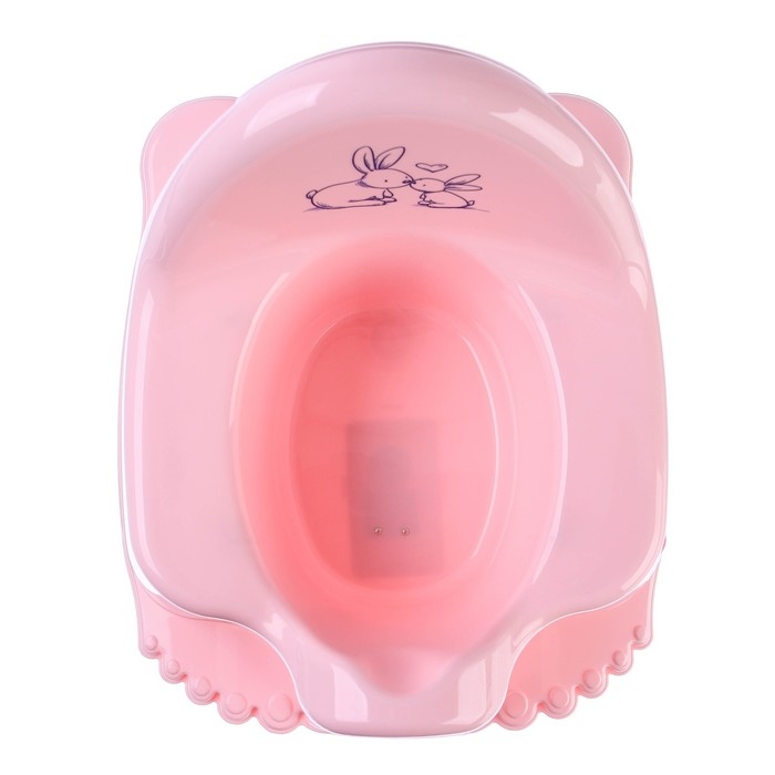 Горшок детский музыкальный «Кролики», цвет розовый Горшок детский музыкальный «Кролики», цвет розовый