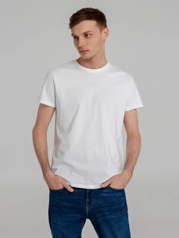 Футболка мужская приталенная Regent Fit 150, белая, размер S