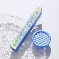 Сургуч для печати стержень "Сине-голубой" перламутр 1,1х1,1х9 см Сургуч для печати стержень "Сине-голубой" перламутр 1,1х1,1х9 см