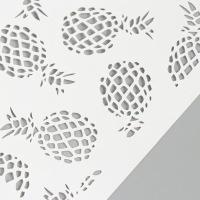 Трафарет пластик "Ананасы" 15х15 см