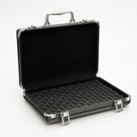 Металлический кейс, 30 х 21 х 6.5 см, черный Металлический кейс, 30 х 21 х 6.5 см, черный