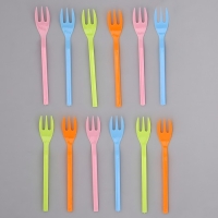 Вилки пластиковые, в наборе 12 шт., цвета МИКС Вилки пластиковые, в наборе 12 шт., цвета МИКС