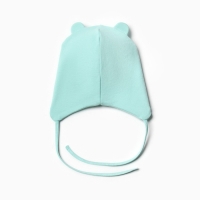 Шапка-мишка детская, цвет мятный, размер 42-46