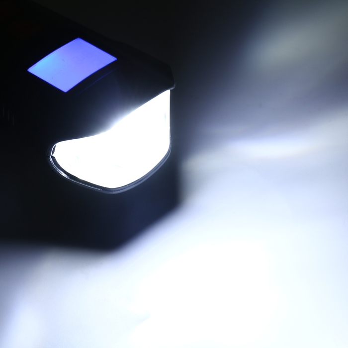 Фонарь велосипедный передний аккумуляторный, водонепроницаемый, 4 режима, сигнал, спидометр Фонарь велосипедный передний аккумуляторный, водонепроницаемый, 4 режима, сигнал, спидометр