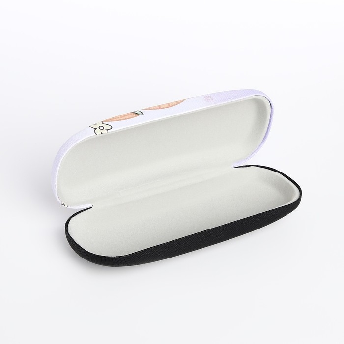 Футляр для очков на хлопушке, длина 16 см, цвет сиреневый Футляр для очков на хлопушке, длина 16 см, цвет сиреневый