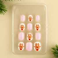 Детские накладные ногти на новый год &laquo;Зимняя история&raquo;, 12 шт