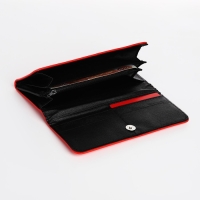 Кошелёк женский на кнопке, цвет красный Кошелёк женский на кнопке, цвет красный