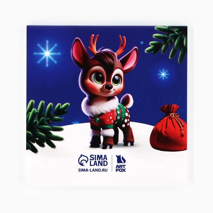 Подарочный набор новогодний, блокнот-раскраска и восковые мелки «Новогодний енот» Подарочный набор новогодний, блокнот-раскраска и восковые мелки «Новогодний енот»