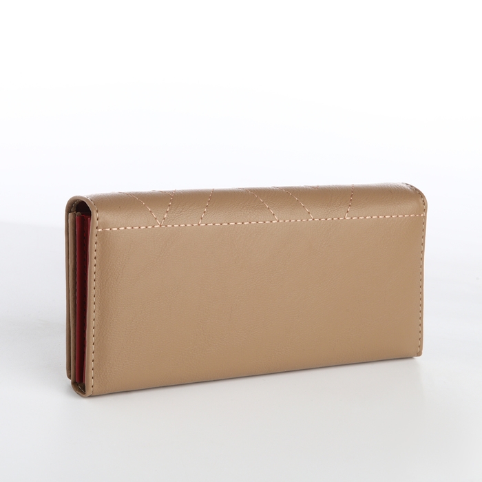 Кошелёк женский на магните, цвет бежевый Кошелёк женский на магните, цвет бежевый