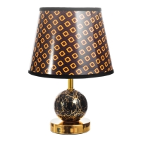 Настольная лампа "Амалия" E14 40Вт черный золото 20х20х30 см RISALUX Настольная лампа "Амалия" E14 40Вт черный золото 20х20х30 см RISALUX