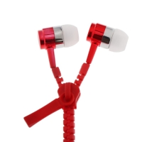 Наушники Luazon VBT 1.10 "Молния", вакуумные, микрофон, красные Наушники Luazon VBT 1.10 "Молния", вакуумные, микрофон, красные