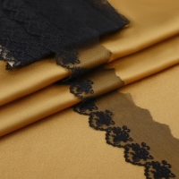 Кружево на сетке, 65 мм × 9 ± 0,5 м, цвет чёрный Кружево на сетке, 65 мм × 9 ± 0,5 м, цвет чёрный