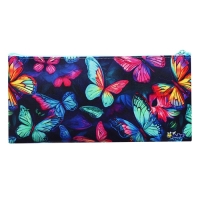 Пенал мягкий, 1 отделение, 120 х 220 мм, плоский, ПМП 17-20 "Неоновые бабочки" 71655 Пенал мягкий, 1 отделение, 120 х 220 мм, плоский, ПМП 17-20 "Неоновые бабочки" 71655