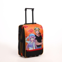 Чемодан детский 32 л (S) Sacvoyage, отдел на молнии, цвет чёрный/оранжевый