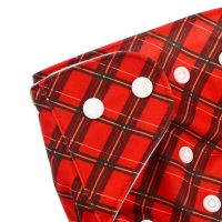 Многоразовый подгузник &laquo;Новогодняя клетка&raquo;, 0-36 мес., цвет красный, подарочная упаковка, Крошка Я