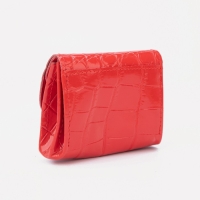 Монетница на кнопке, цвет красный