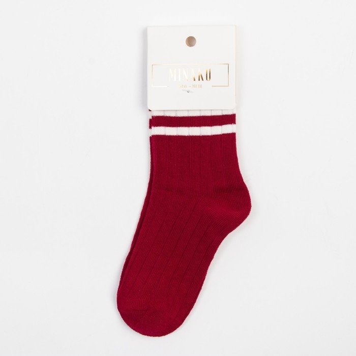 Носки детские MINAKU цв.красный, р-р 16-18 см