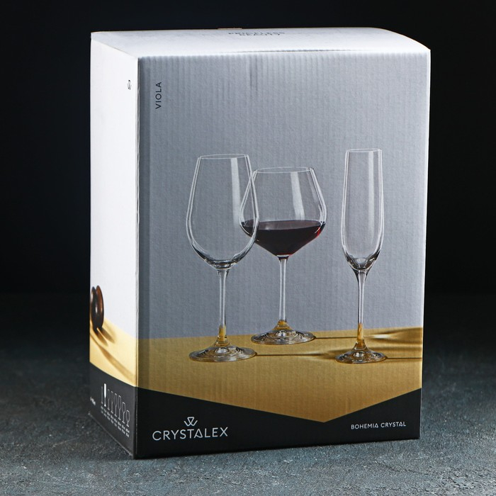 Набор бокалов для шампанского &laquo;Виола&raquo;, 190 мл, 6 шт