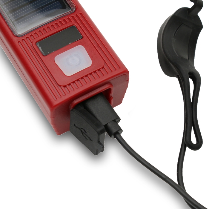 Фонарь велосипедный передний аккумуляторный, водонепроницаемый, 3 режима, с сигналом Фонарь велосипедный передний аккумуляторный, водонепроницаемый, 3 режима, с сигналом