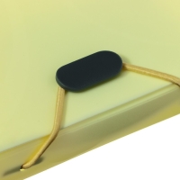 Папка на резинке А6, 12 отделений, узоры, жёлтая пастель Папка на резинке А6, 12 отделений, узоры, жёлтая пастель