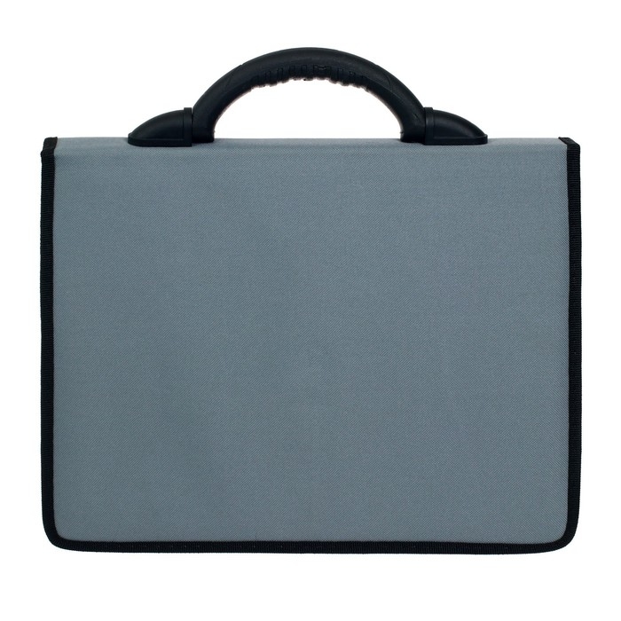 Портфель деловой 350 х 260 х 100 мм, текстильный, 2 отделения Портфель деловой 350 х 260 х 100 мм, текстильный, 2 отделения "Ладога" комбинированный серый, 1С112