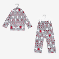 Пижама детская KAFTAN «Скандинавия», размер 30 (98-104) Пижама детская KAFTAN «Скандинавия», размер 30 (98-104)