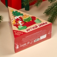 Новый год! Чай чёрный &laquo;Уютной зимы&raquo; вкус: яблочный штрудель, в коробке-ёлке, 100 г.