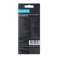 Наушники беспроводные Maxvi MHF-101BT UP, TWS, вакуумные, микрофон, BT 5.3, 200 мАч, черные Наушники беспроводные Maxvi MHF-101BT UP, TWS, вакуумные, микрофон, BT 5.3, 200 мАч, черные