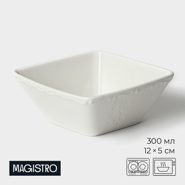 Миска фарфоровая Magistro Kingdom, 300 мл, 12&times;5 см