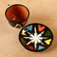 Чайная пара Риштанская Керамика "Атлас", 180 мл, Чайная пара Риштанская Керамика "Атлас", 180 мл,