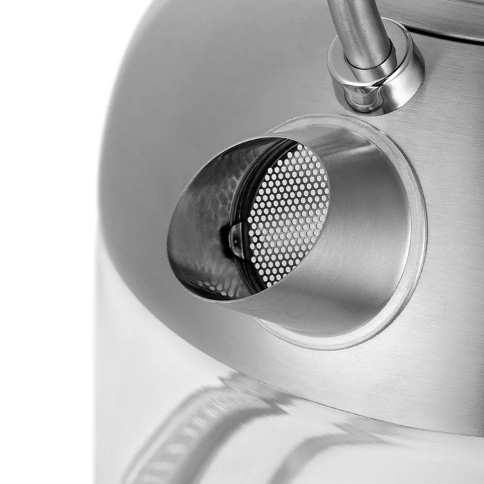 Чайник электрический Kitfort КТ-6630, стекло, 1.7 л, 2200 Вт, серебристый Чайник электрический Kitfort КТ-6630, стекло, 1.7 л, 2200 Вт, серебристый