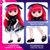 Кукла шарнирная &laquo;Амелия&raquo;, 28 см, синее платье