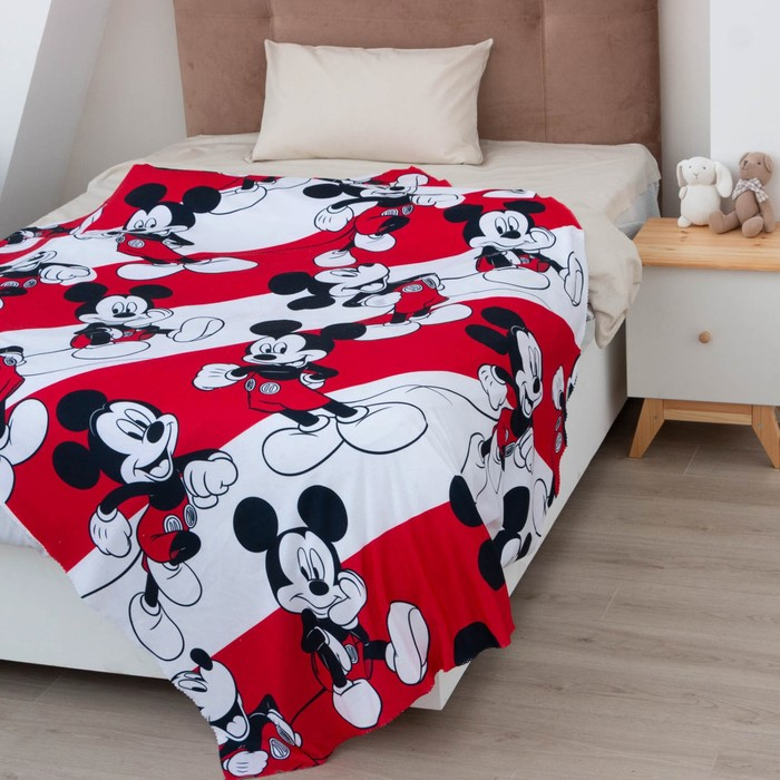Плед Плед "Микки Маус" 1,5 сп, 140х210 см, 100% п/э
