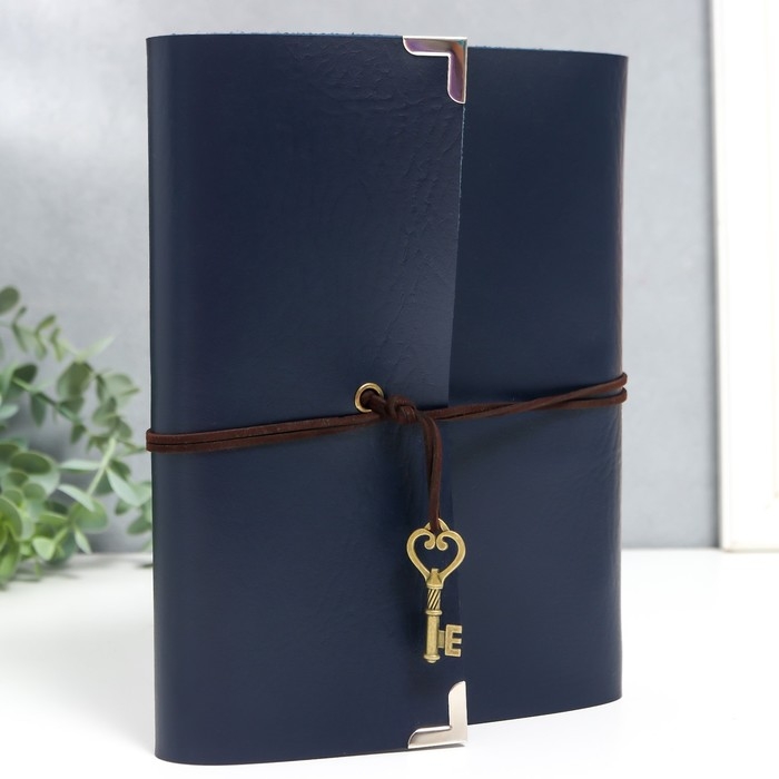 Фотоальбом 30 листов "Синий океан" кожзам (на кольцах) 22,5х18х3 см