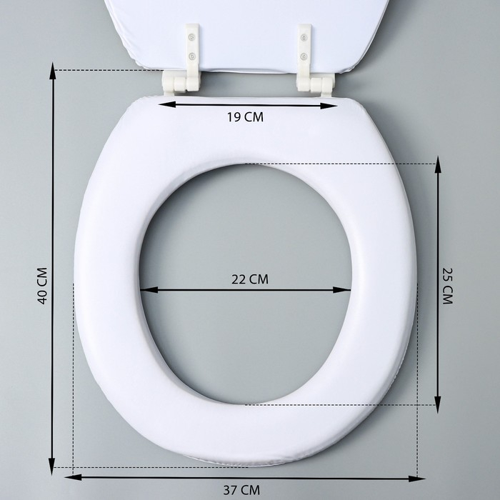 Сиденье для унитаза с крышкой Доляна &laquo;Камни дзен&raquo;, 40&times;37 см, мягкое