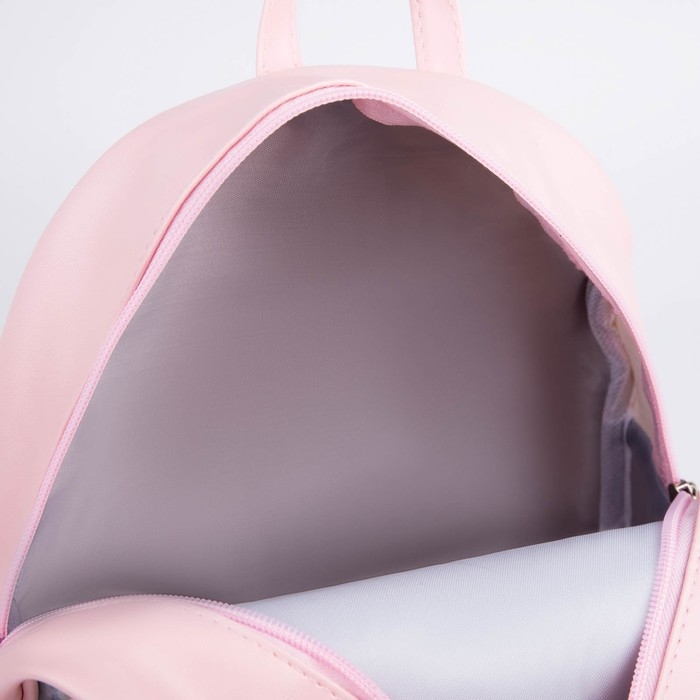 Рюкзак детский для девочки с блестящим карманом &laquo;Олененок&raquo;, 27х23 х 10 см