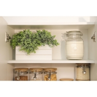 Кашпо деревянное 25х14х11 см белый