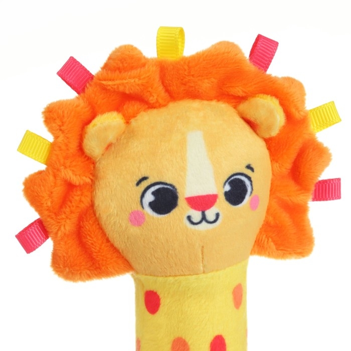 Игрушка - пищалка "Львенок" с погремушкой